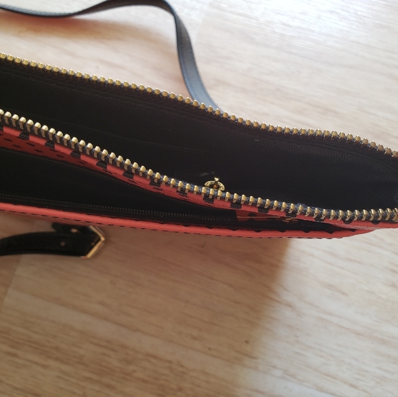 Fossil Pink/ Coral Polka Dot Handbag - Picture 2 of 4